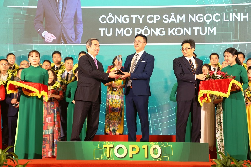 Anh Trần Đức An - Tổng Giám đốc Công ty Cổ phần Sâm Ngọc Linh được vinh danh Doanh nhân trẻ khởi nghiệp xuất sắc 2019